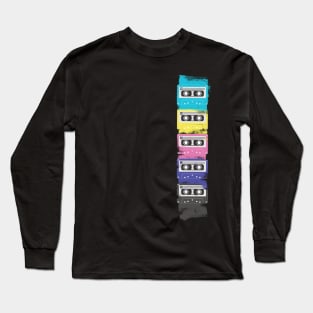 Retro Music Cassettes - A Nostalgic Journey Long Sleeve T-Shirt